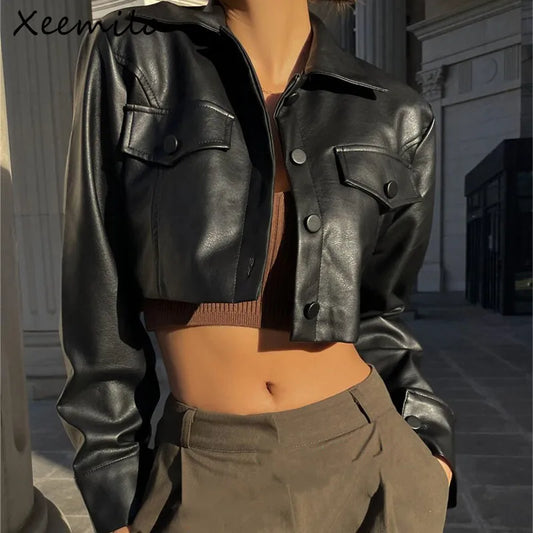 Mery Faux Leather Jacket
